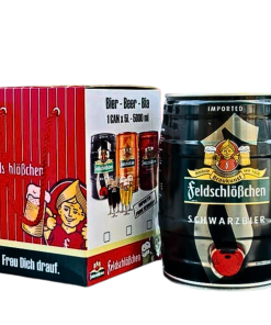 Bia Đức FeldschloBchen Black Beer 5% – Thùng 2 Bom 5L