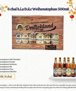 Hộp Quà Bia Đức Weihenstephaner - 6 Chai 500ml