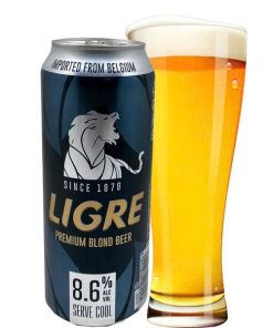 Bia Bỉ Ligre Premium Blond 8.6% – Thùng 24 Lon 500ml