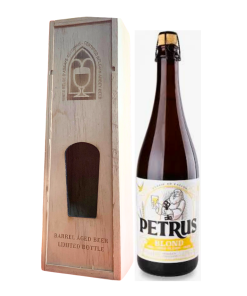 Hộp Quà Gỗ Bia Bỉ Petrus Blond 6.5% – 1 Chai 750ml