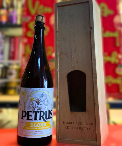 Hộp Quà Gỗ Bia Bỉ Petrus Blond 6.5% – 1 Chai 750ml