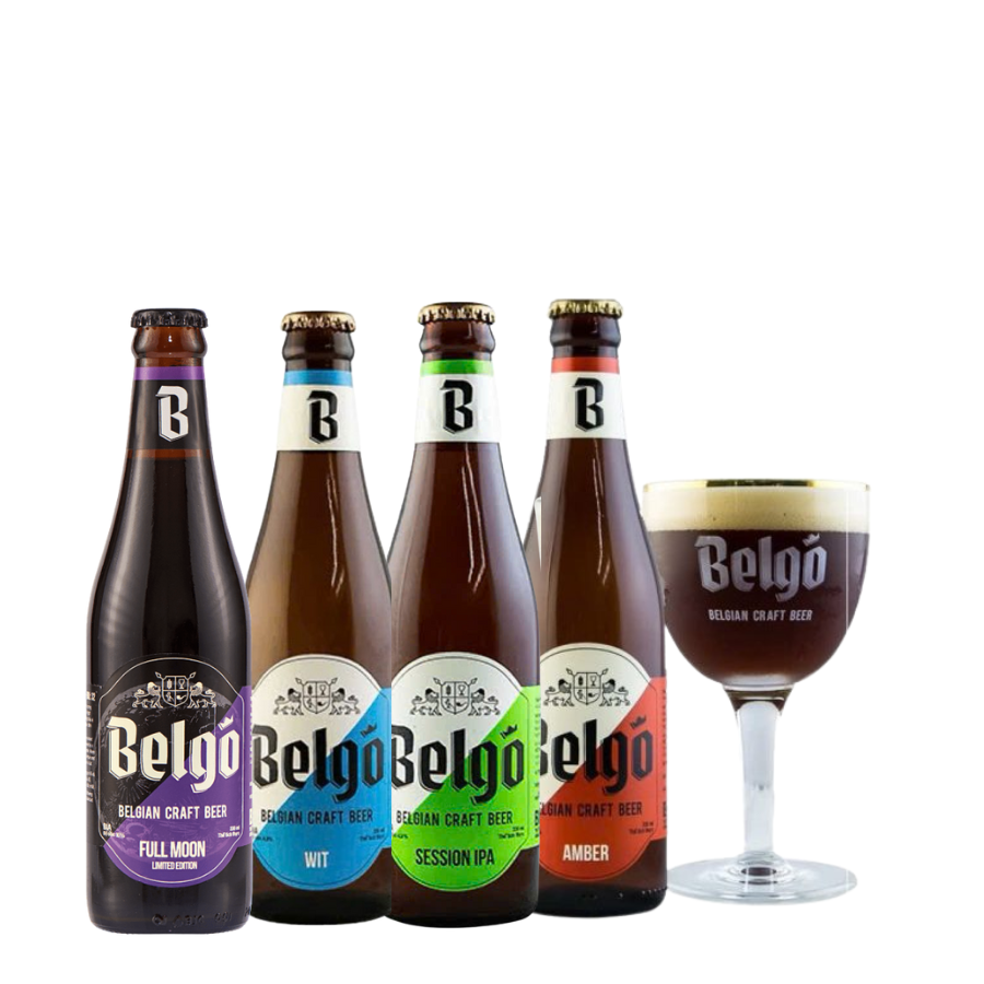 Set Bia Craft Belgo Mix – 12 Chai 330ml