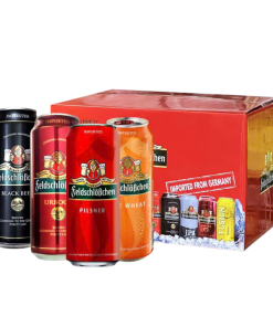 Hộp Quà Bia Pháo Đài Đức Cao Cấp FeldschloBchen - Set 12 Lon 500ml