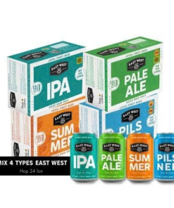Bia Craft East West Mix 4 Types - Thùng 24 Lon 330ml