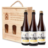 Hộp Quà Gỗ Bia Bỉ Petrus Blond 6.5% – 3 Chai 750ml