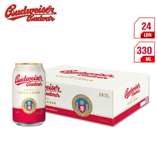 Bia Tiệp Budweiser Budvar Original 5% – Thùng 24 Lon 330ml (Date: 26/05/26) - Ảnh 2
