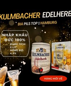 Bia Đức Kulmbacher Edelherb Pils 4.9%  – Thùng 2 Bom 5L