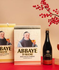 Hộp Quà Bia Bỉ Abbaye D’Aulne Premier Cru 9% - Set 1 Chai 750ml + 1 Ly