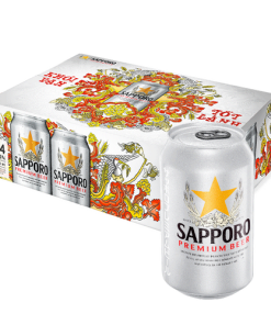 Bia Sapporo Premium 5%  – Thùng 24 Lon 330ml
