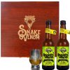 Hộp Quà Gỗ Bia Scotland Snake Venom 67.5% - 2 Chai 330ml + 2 Ly