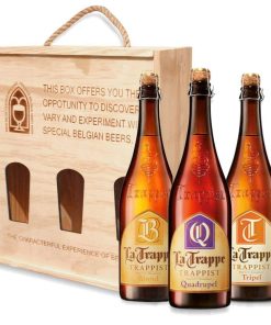 Hộp Quà Gỗ Bia Hà Lan La Trappe Mix – Set 3 Chai 750ml