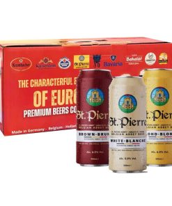 Hộp Quà Bia Bỉ St. Pierre Mix – Set 12 Lon 500ml
