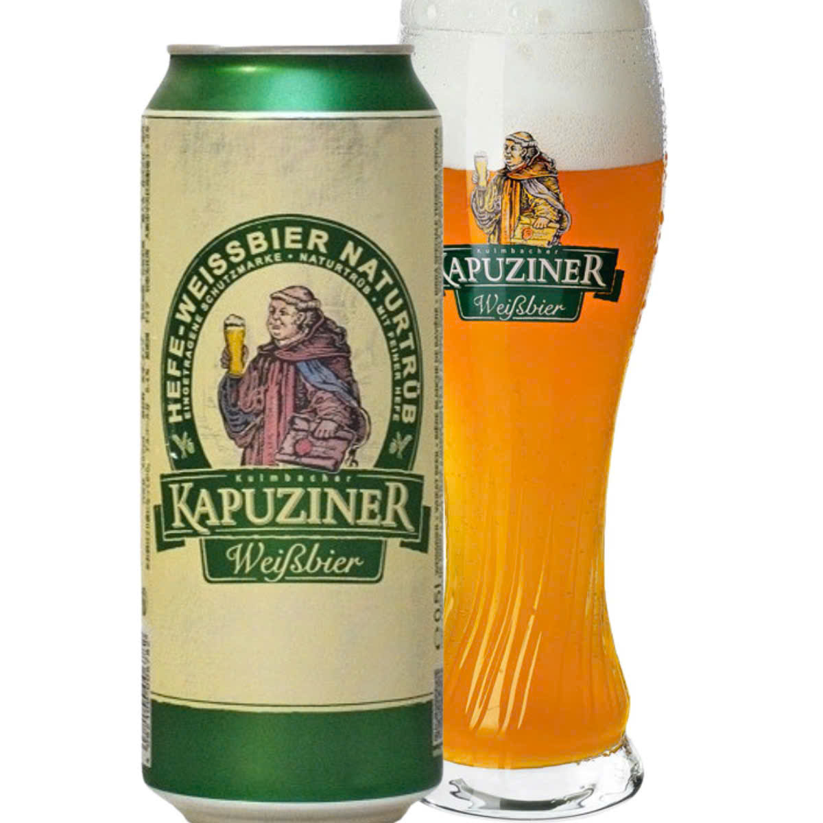 Bia Đức Kapuziner Weissbier 5.4% – Thùng 24 Lon 500ml
