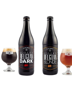 Set Mix Bia East West Modern Belgian  Blonde 7.6% & Dark 8.1%   – Thùng 12 Chai 500ml