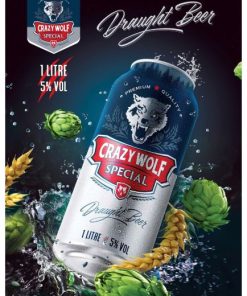 Bia Tươi Crazy Wolf Special 5% - Thùng 6 Bình 1L