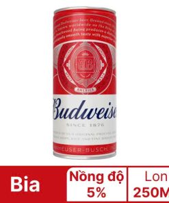 Bia Budweiser Party Pack 5% - Thùng 24 Lon 250ml