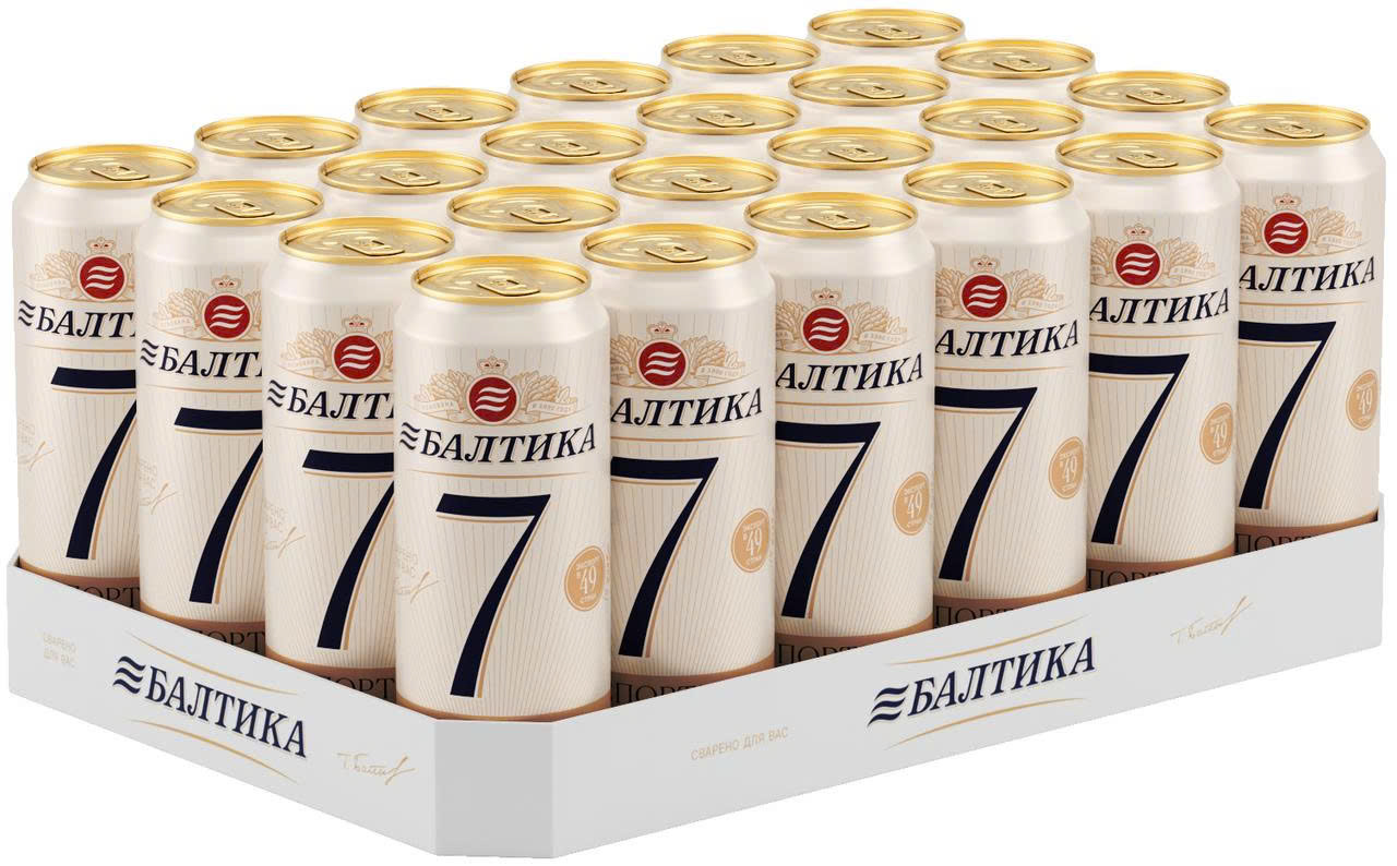 Bia Nga Baltika 7 Export 5.4% - Thùng 12 Lon 450ml (Date Sale: 28/05/26) - Ảnh 3