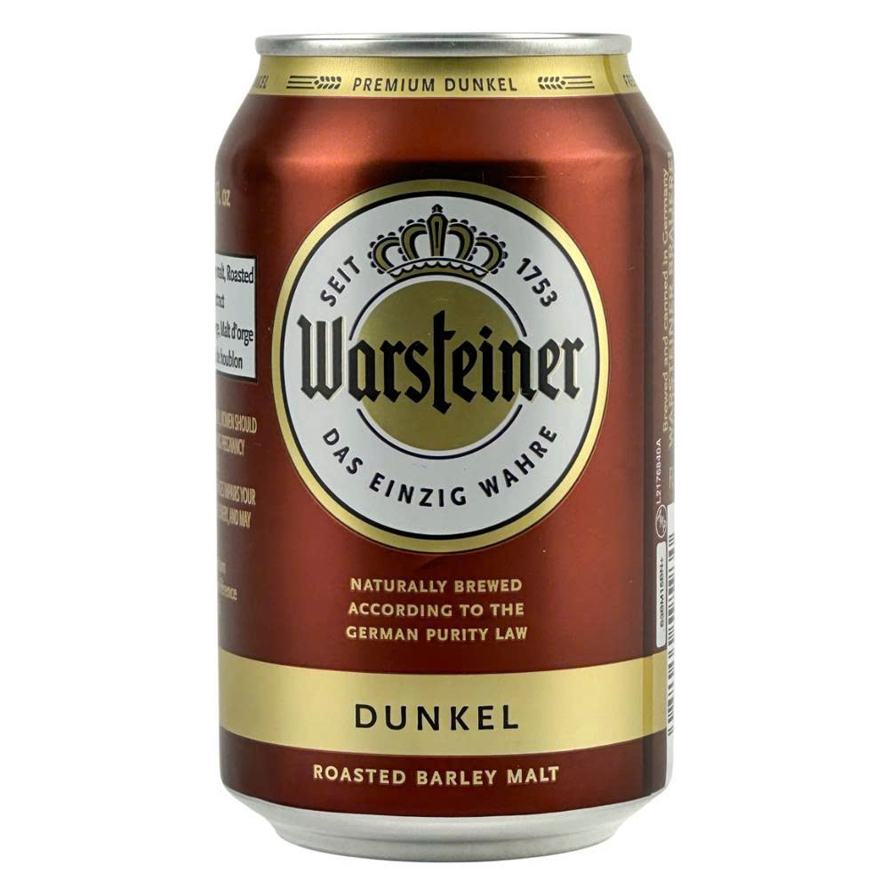 Bia Đức Warsteiner Premium Dunkel 4.8% - Thùng 12 Lon 330ml