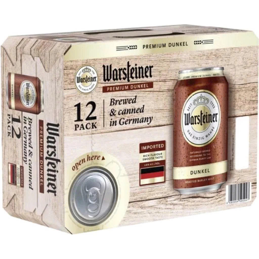Bia Đức Warsteiner Premium Dunkel 4.8% - Thùng 12 Lon 330ml - Ảnh 2
