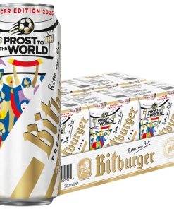 Bia Đức Bitburger Pils FWC26 4.8% – Thùng 24 lon 500ml (HSD: 03/27)