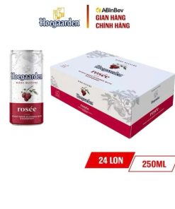 Bia Hoegaarden Rosée 3% VN - Thùng 24 Lon 250ml