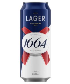 Bia Pháp Kronenbourg 1664 Lager 5% – Thùng 24 Lon 500ml