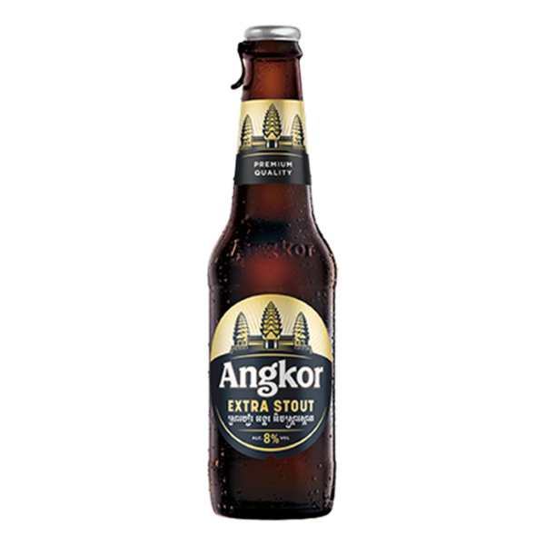 Bia Campuchia Angkor Extra Stout 8% - Thùng 24 Chai 330ml