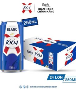 Bia Kronenbourg 1664 Blanc 5% – Thùng 24 Lon 250ml