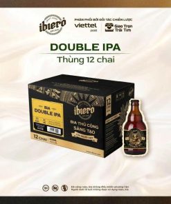 Bia Craft IBIERO Double IPA 6.5% - Thùng 12 Chai 330ml