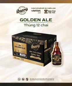 Bia Craft IBIERO Hanoi Autumn 4.6% - Thùng 12 Chai 330ml (HSD Sale: 16/11/26)