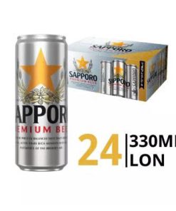 Bia Sapporo Premium 5%  – Thùng 24 Lon 330ml