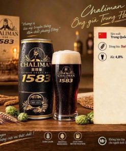 Bia TQ DiwangYuan (Chaliman) 1583 Dark 4.8% - Thùng 6 Bình 1L